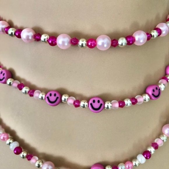 Triple Layer Choker Emoji Necklace - Picture 3 of 6